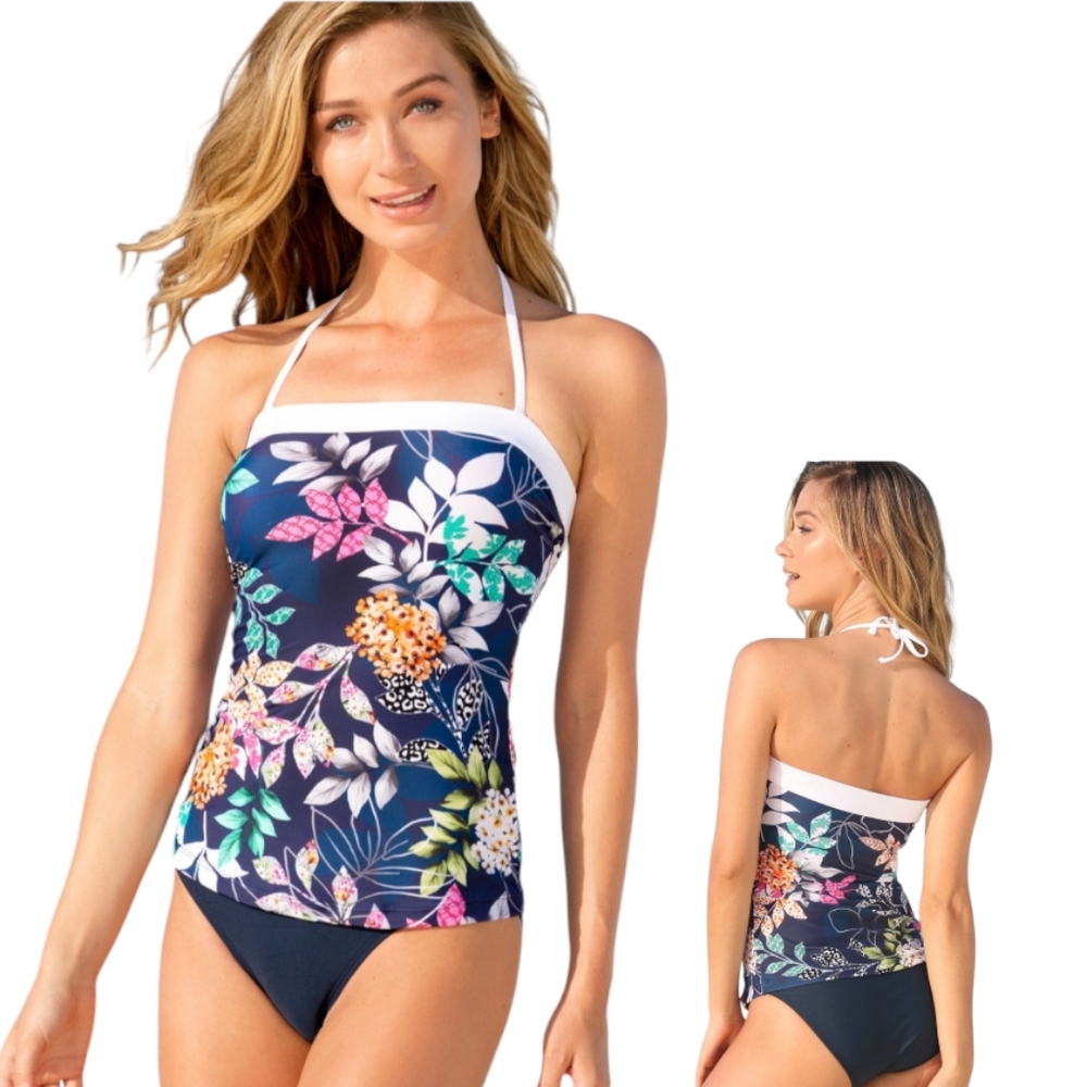Hapari Jardin Classic Bandeau Tankini Size M